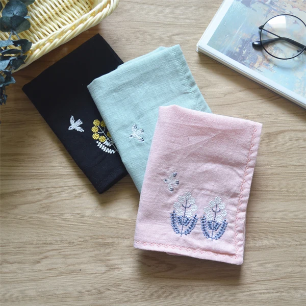 

The Original cotton embroidered shu ms students handkerchief literary small pure and fresh and absorb time! A birthday present