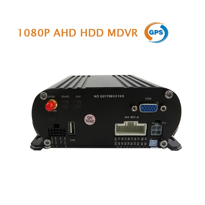 Бесплатная доставка 4 канала gps трек H.264 VGA 2.0MP 1080 P HD AHD 2 ТБ жесткий диск автомобиля