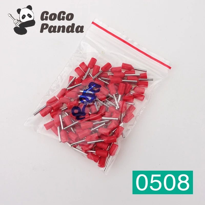 Бесплатная доставка 100 шт. E0508 22AWG провода обжимной штифт изолированный