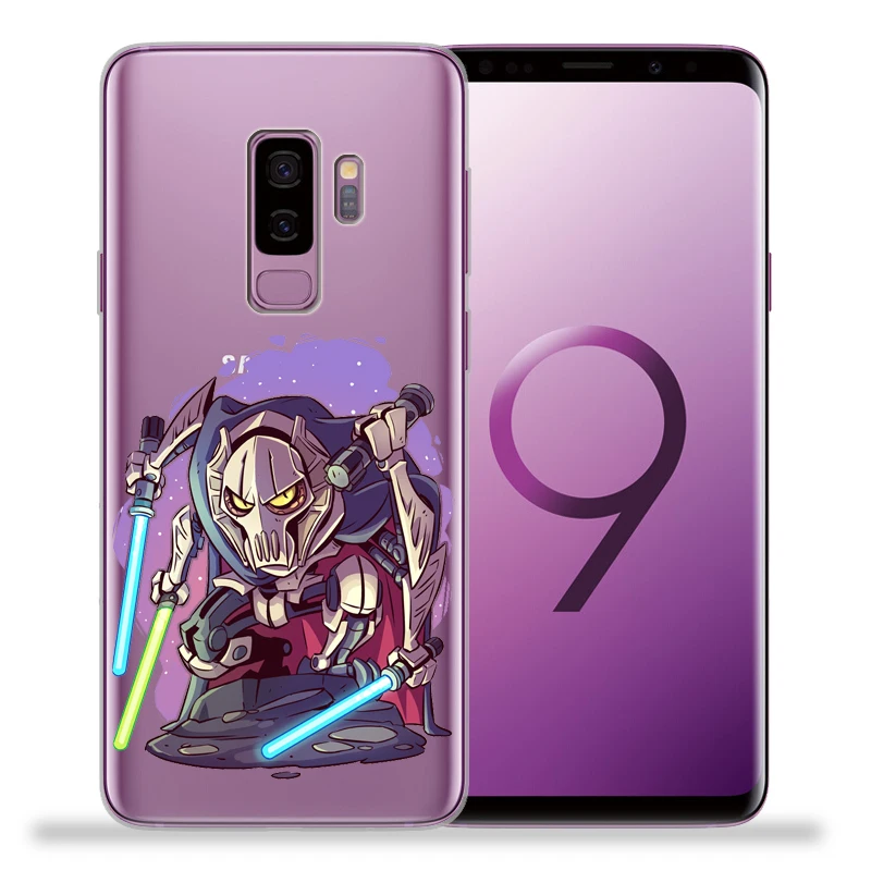 Звездные войны для крышки samsung Galaxy S9 S8 S10 плюс S7 S6 край S10 Lite Примечание 8 9 Дарт Вейдер R2-D2 йода Мягкая Обложка Etui
