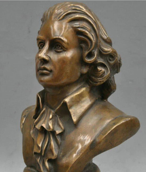 ZSR916 + 11 &quotБронзовая Римская империя Leopold Mozart композитор скульптура статуя | Дом и