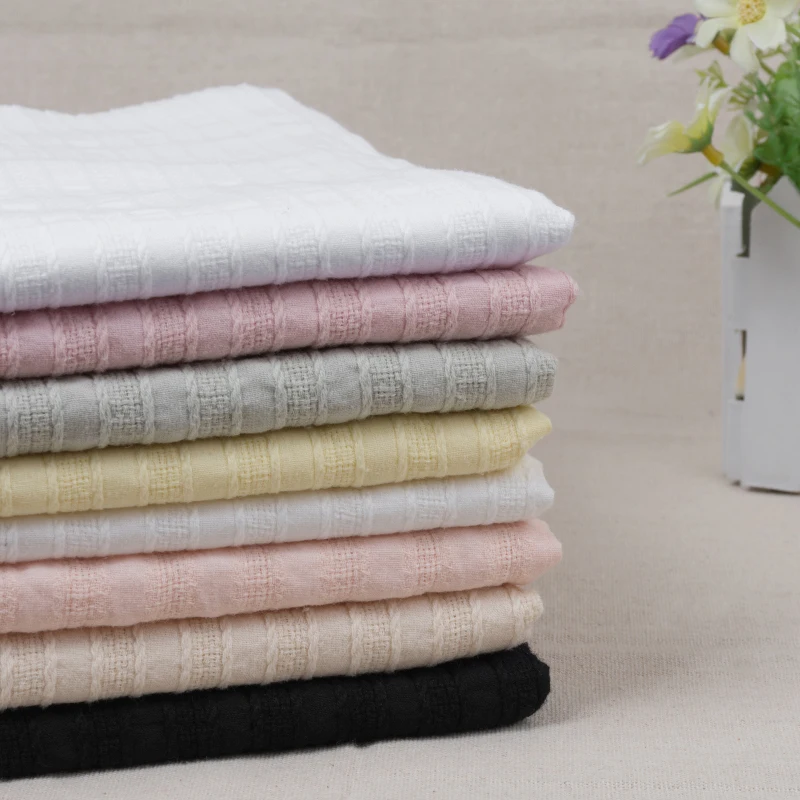 

free shipping High-grade pure cotton jacquard cloth dress small fresh Womens shirt skirt fabric