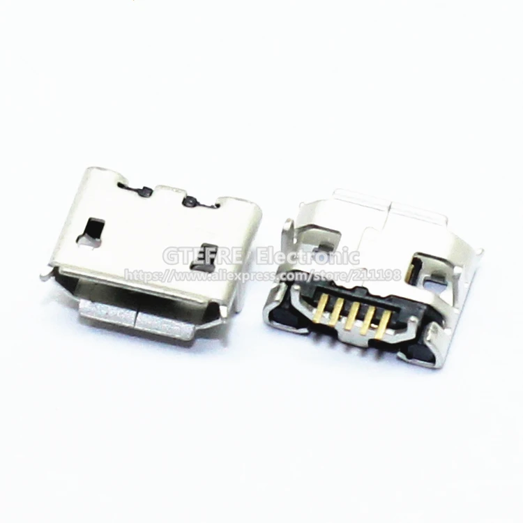 Новые высококачественные 10 шт. Micro USB коннектор Jack Female Тип 5Pin SMT хвост зарядки