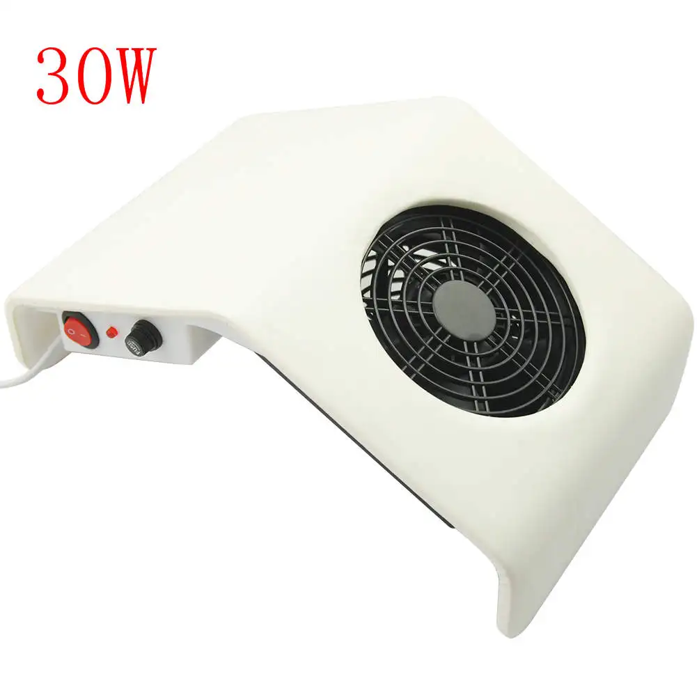 30W White Сборщик пыли для ногтей маникюрный набор машина УФ-гель для ногтей Очиститель маникюрные инструменты набор для нейл-арта Оборудование для ногтей - Цвет: 30W White