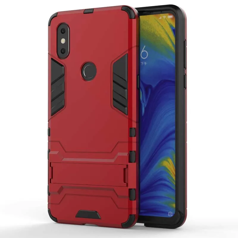 XSDTS защитный противоударный чехол для Xiaomi mi X 3 Max 2 2s PC+ TPU Железный человек 3D защитный чехол для телефона чехол - Цвет: Red