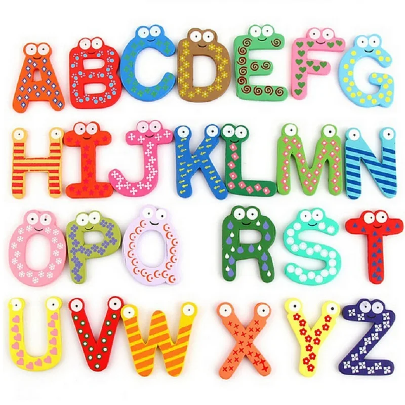 

2018 New Lovely Number Baby Kids Wooden Alphabet Refrigerator Fridge Magnets Sticks Figure Educational Learn Toys For Children