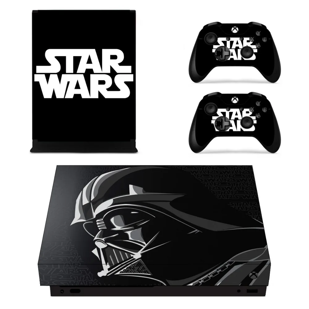 Полный набор лицевых экранов наклейки Звездных войн: Battlefront для Xbox One X консоль и