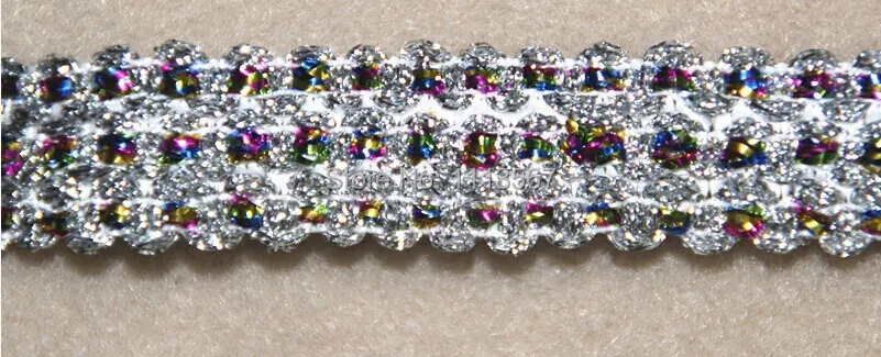 30 ярдов ремесло Серебряная оплетка украшение одежды металлик Двусторонняя волна