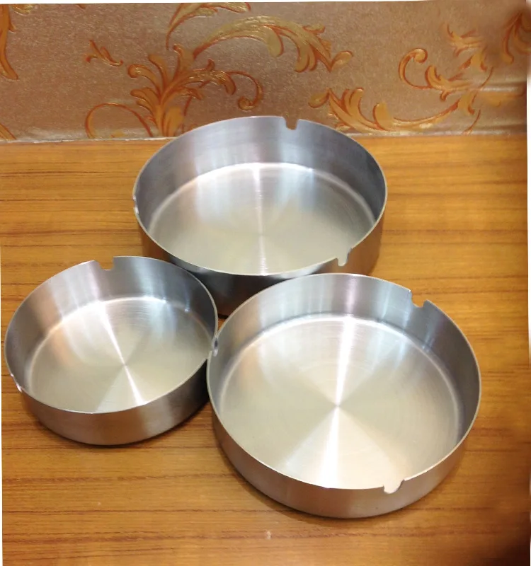 8 см мини-круглая пепельница из нержавеющей стали карманные пепельницы забавная