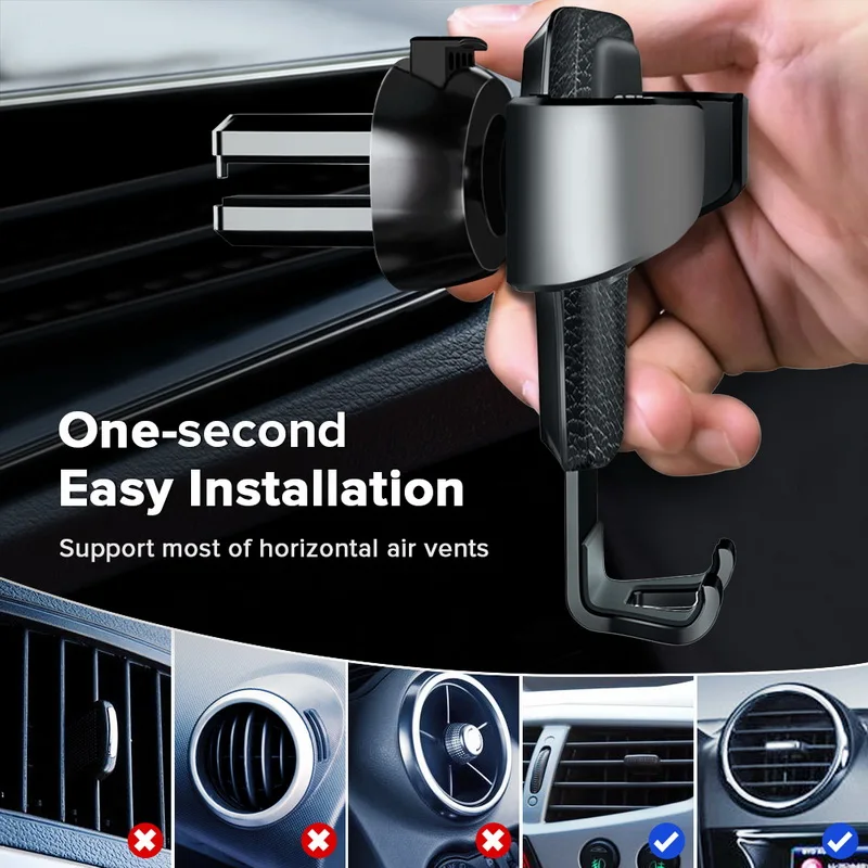 YonLinTan Car Holder smartphone For Phone in Air Vent Clip Mount Universal Mobile Cell Stand No magnetic | Мобильные телефоны и