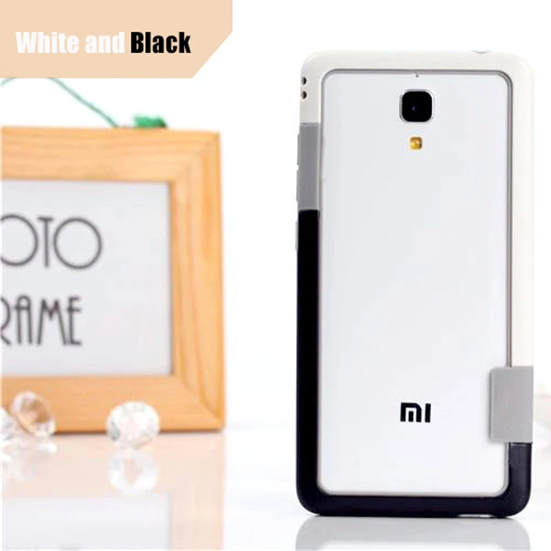 

TPU case bumper for xiaomi mi 4 case Silicone Anti-Knock frame two-color border Soft Skin Protection frame cover for xiaomi mi 5