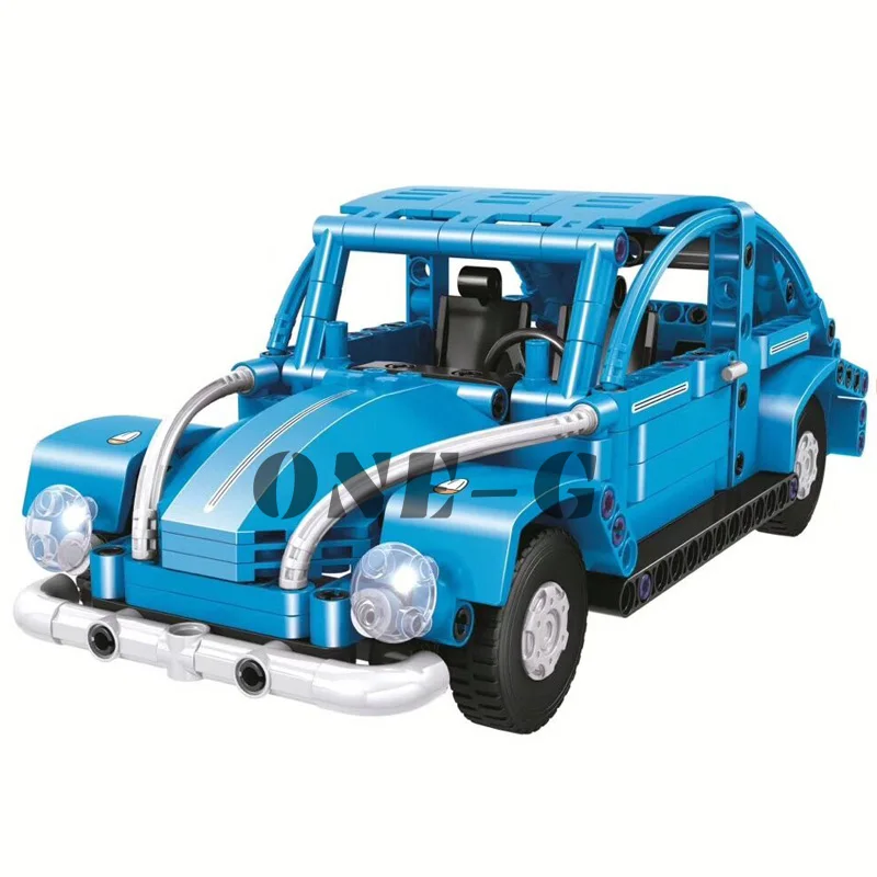 Совместимость с legoinglys строительные блоки 7090 314 шт кирпичи Volkswagen Beetle город