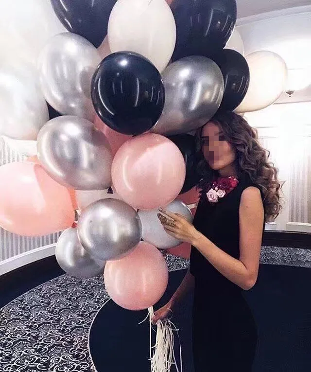 Новинка 45 шт. украшения для дня рождения 12 дюймов жемчужный латексный шар золотой
