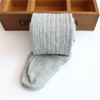 light gray V-TREE детские колготки в Вертикальную Полоску детские колготки, трикотажные Колготки для девочек Карамельный цвет; гольфы для детей; школьные чулки - Цвет: light gray