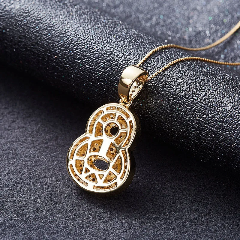 Ожерелье мужское в стиле хип-хоп с микрозакрепкой фианитом класса ААА украшение