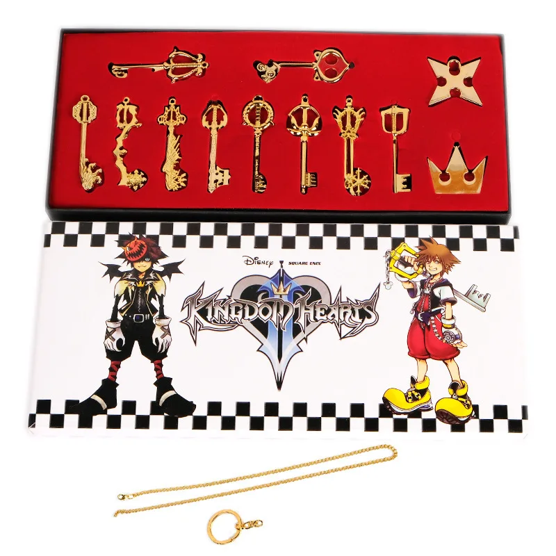 Kingdom Hearts II ключ ожерелье «Лезвие» кулон брелок Книги об оружии 12 шт./компл. 2 стиля Косплэй аксессуары реквизит Collectilbes подарок