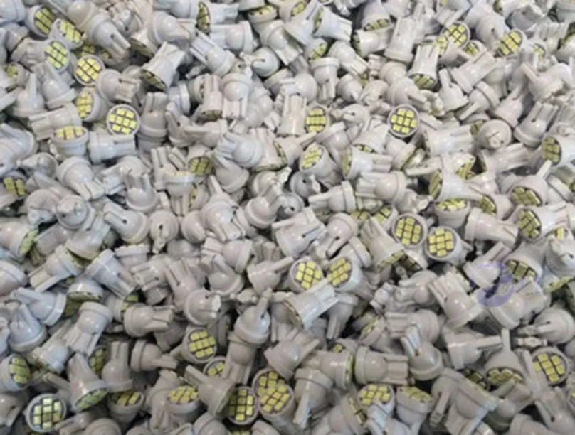 100 шт. Автомобильные светодиодные лампы T10 1206/3020 smd 8smd 194 168 192 W5W t10 | Автомобили и