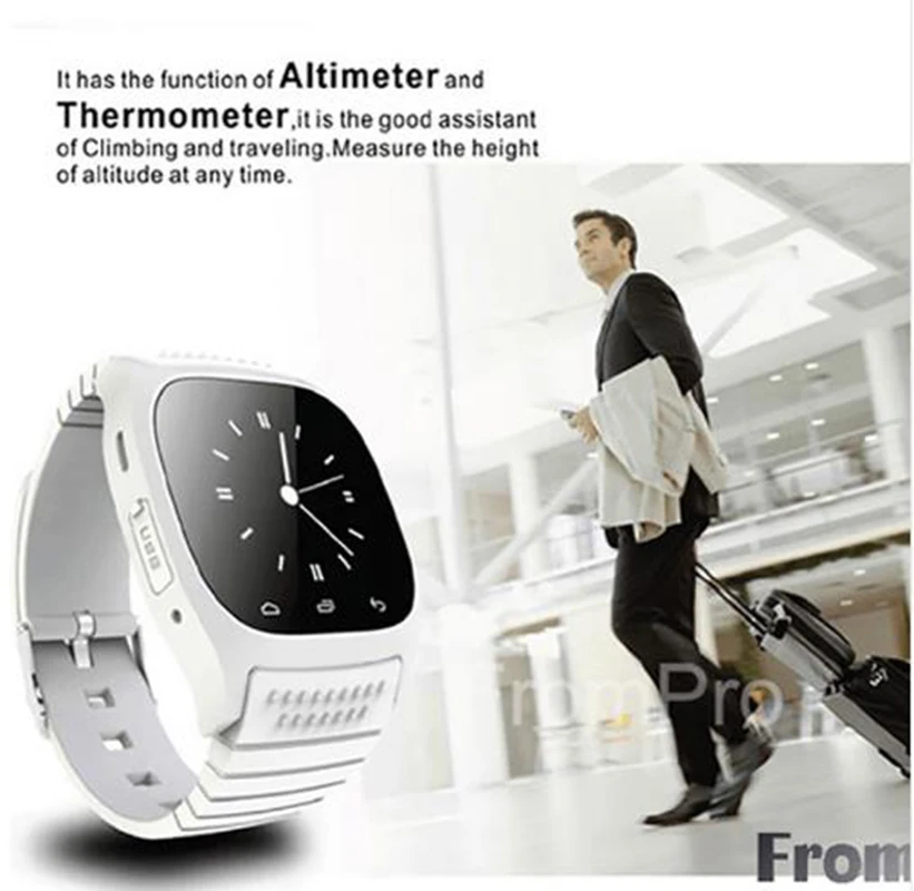 Новые наручные часы M26 с Bluetooth R-Watch SMS защита от потери жизни водонепроницаемые