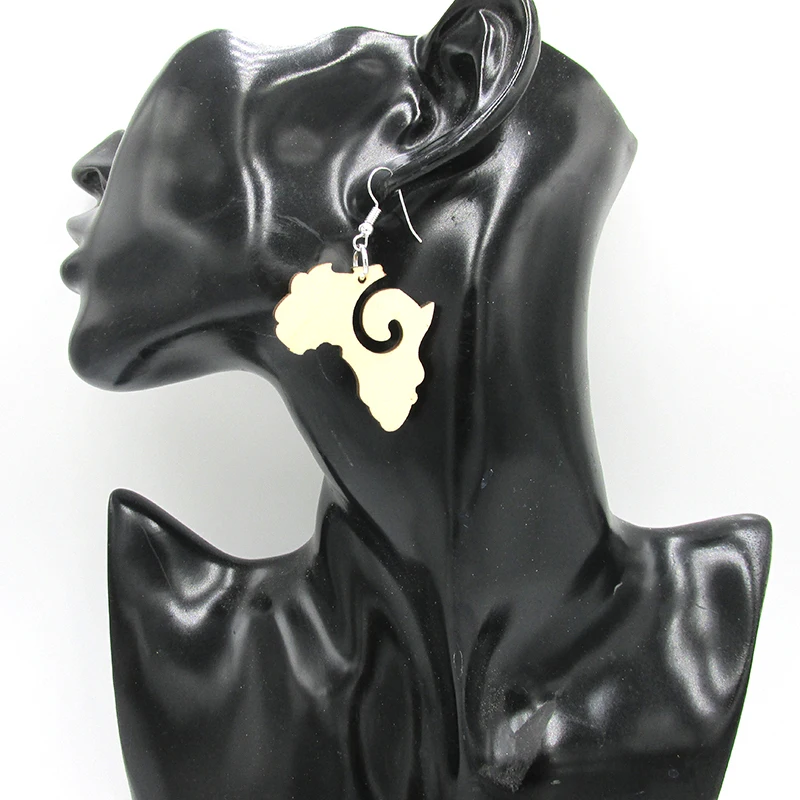 4 см необработанные африканские деревянные серьги | Украшения и аксессуары