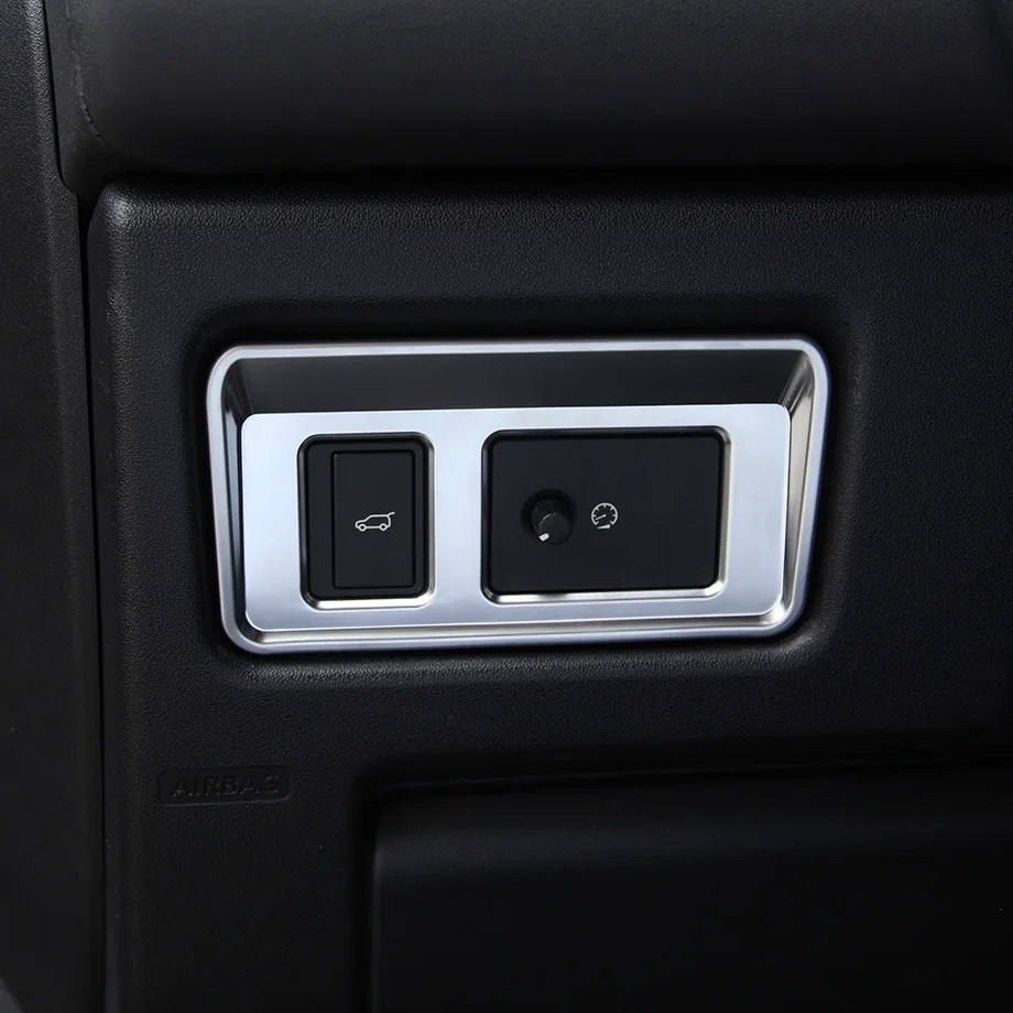 

Car Styling Tail Door Switch Button Cover Trim ABS Chrome for Land Rover Discovery Sport Interior Accessories
