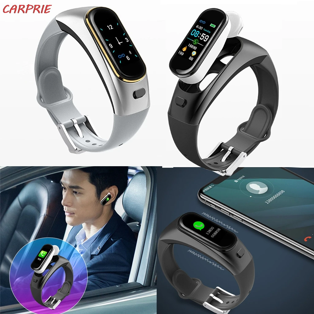 CARPRIE H109 умные часы Bluetooth беспроводные наушники кровяное давление монитор