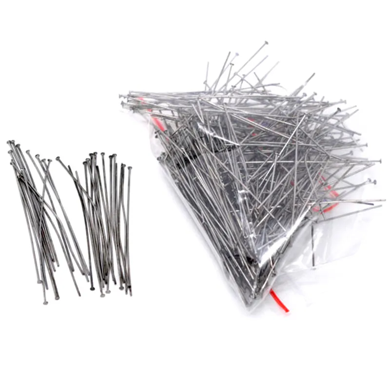

100Pcs Flat Head Pins Gunmetal Alloy Jewelry DIY Making Findings 60mm(2-3/8")