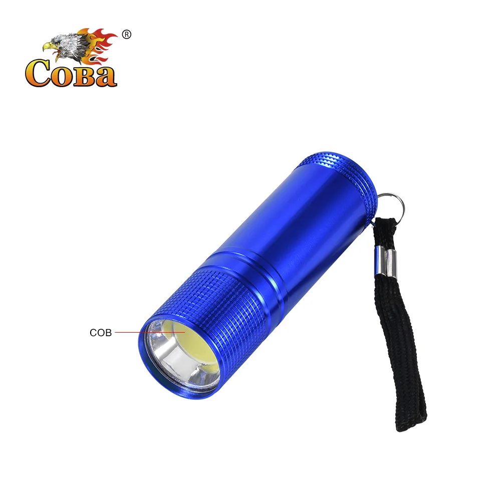 Coba mini led flashlight aluminum alloy case cob lamp use 3*AAA battery waterproof floodlight portable light super bright |