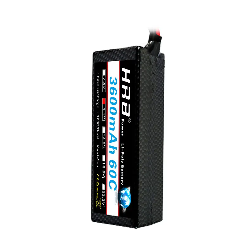 HRB FPV Lipo 2S 3S 4S 7 4 В 11 1 14 8 в 3600 мАч 60C 120C W Stap Жесткий Чехол Аккумулятор для