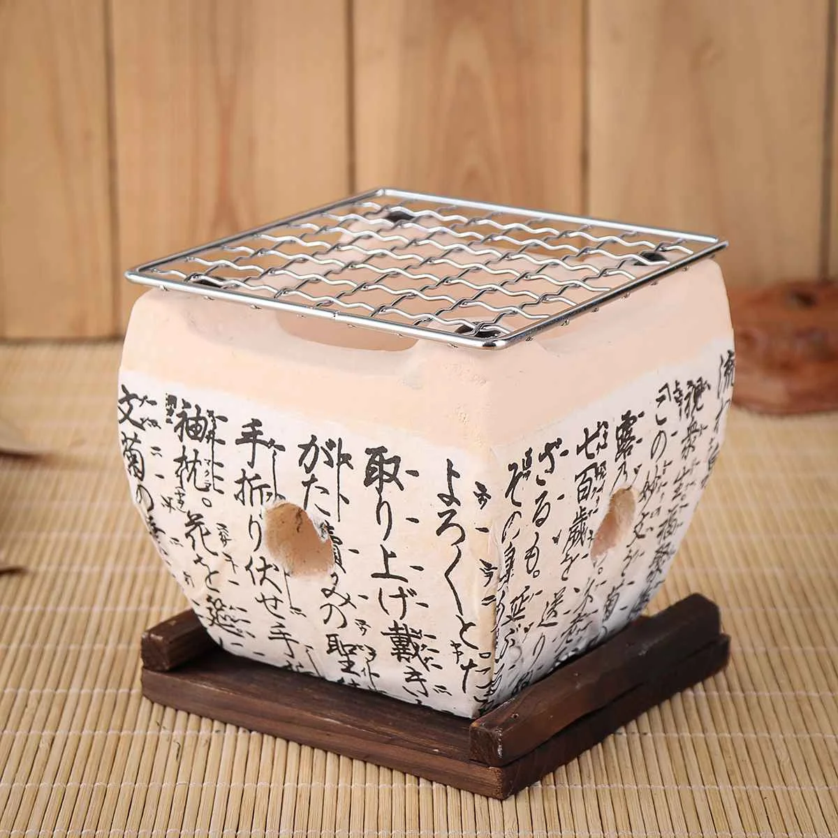 11x11x10 cm Японский Корейский Стильный гриль для барбекю угольная плита Konro керамика Hibachi Yakitori Кемпинг барбекю принадлежности для барбекю инструменты 2 размера - Цвет: 11x11x10 cm