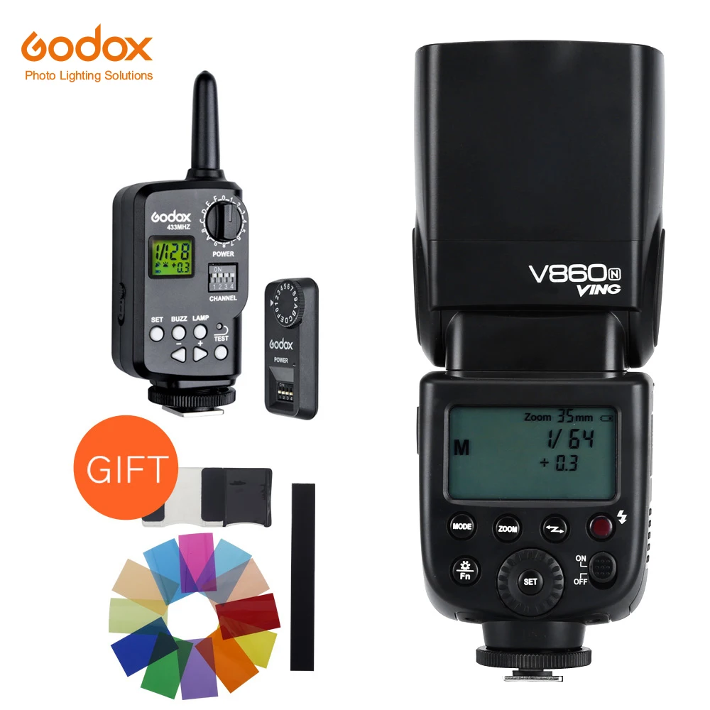 Свободная фотовспышка модель VING V860N V860 DHL HSS Master li ion набор для вспышки Speedlite 1/8000s Nkon