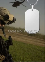 hot sales blank dog tag men stainless steel necklace custom dogtags pet tag engraved pet tags fh890203