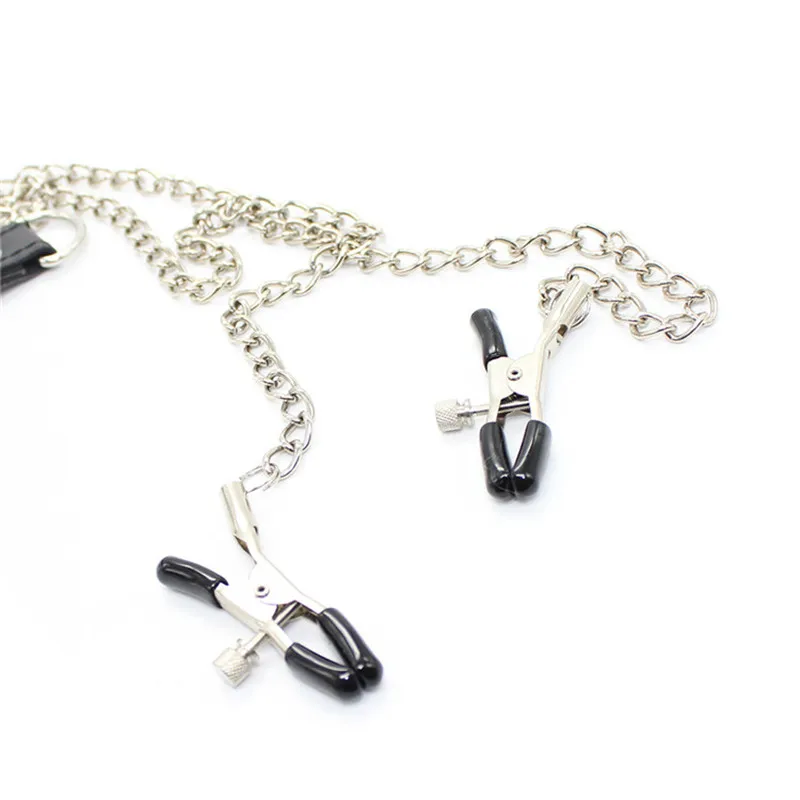 Кожаные зажимы для сосков кольцо пениса металлическая цепочка с кольцом
