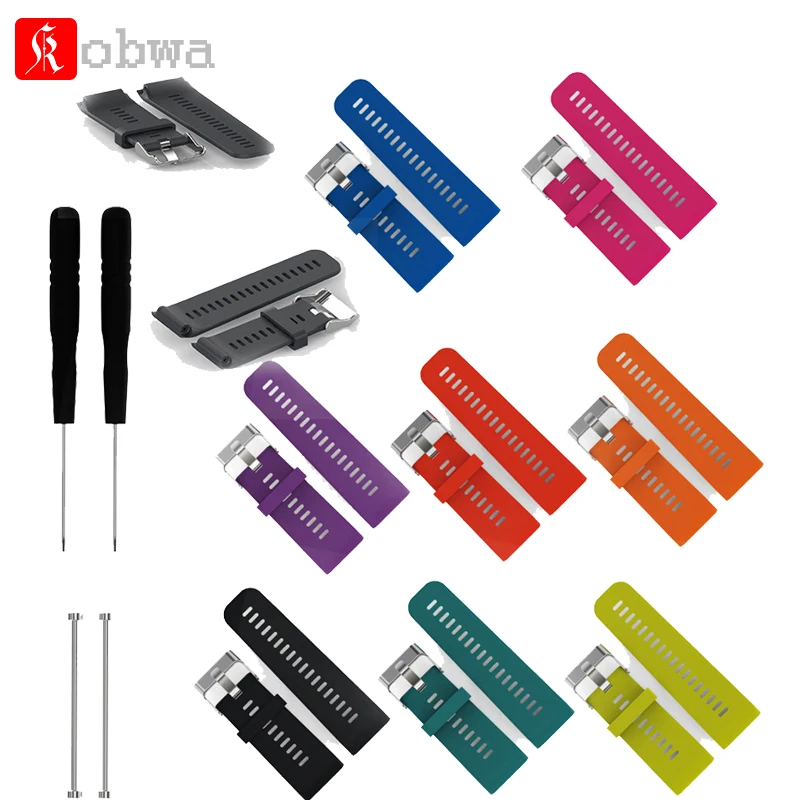 8 Colors Soft Silicone Watchband Wristband For Garmin Vivoactive HR Replacement Wrist Strap Watch Band With Tools Pins | Электроника