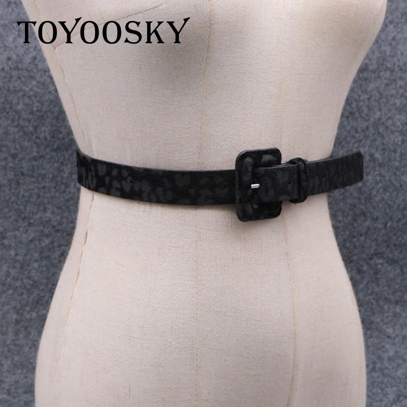 TOYOOSKY 2018 сексуальный леопардовый принт pu женский ремень модные крутые базовые