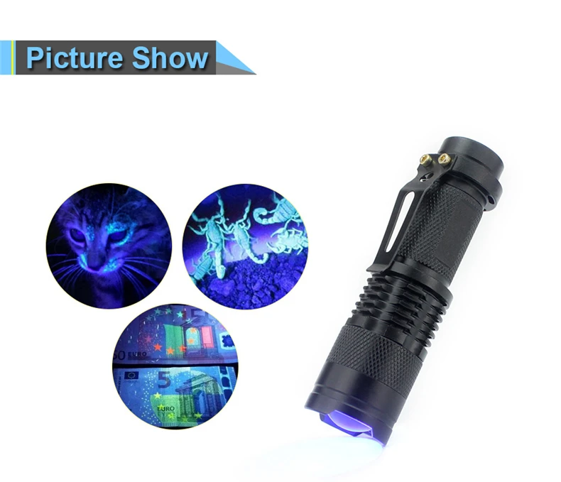 Черный светодиодный УФ-фонарик Blacklight моча животных и пятен детектор 395 нм светодиодный Ультрафиолетовый черный свет для собак и кошек