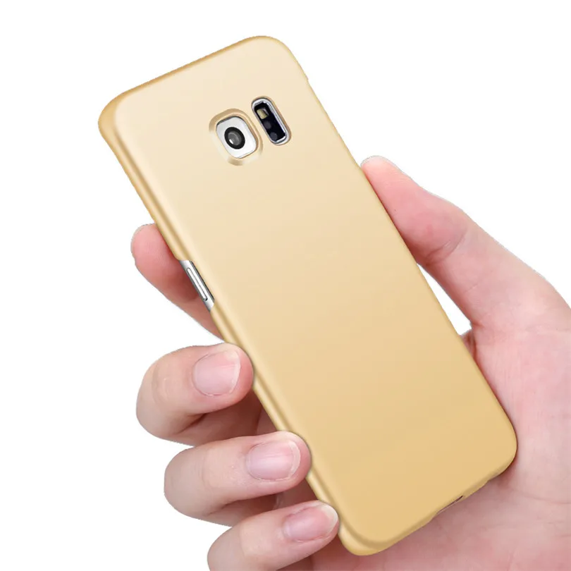 360 полная защита чехол для Samsung Galaxy S6 Edge Тонкая матовая жесткая задняя крышка из ПК