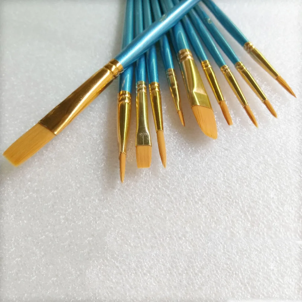 Нейлоновая кисть для рисования волос Детская Студенческая Акварельная гуашь