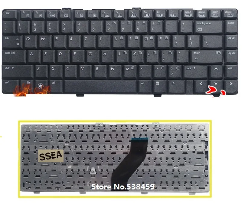 

SSEA New US keyboard black For HP Compaq Presario V6000 V6100 V6200 V6300 V6400 V6500 V6600 V6700 F500 F700 laptop keyboard