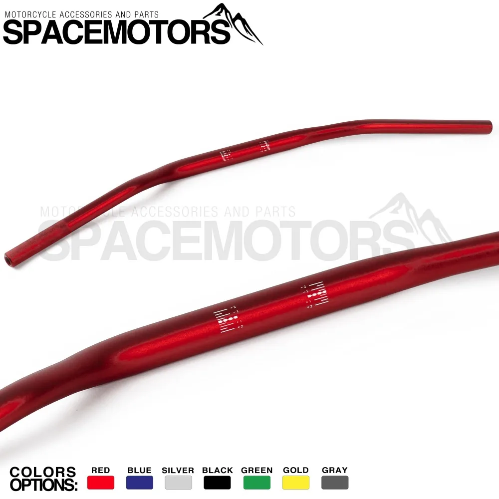 Красный алюминиевый fatbar для Мотокросс питбайк уличный motard Байк XR L CR на CRM CRF 50 80 125