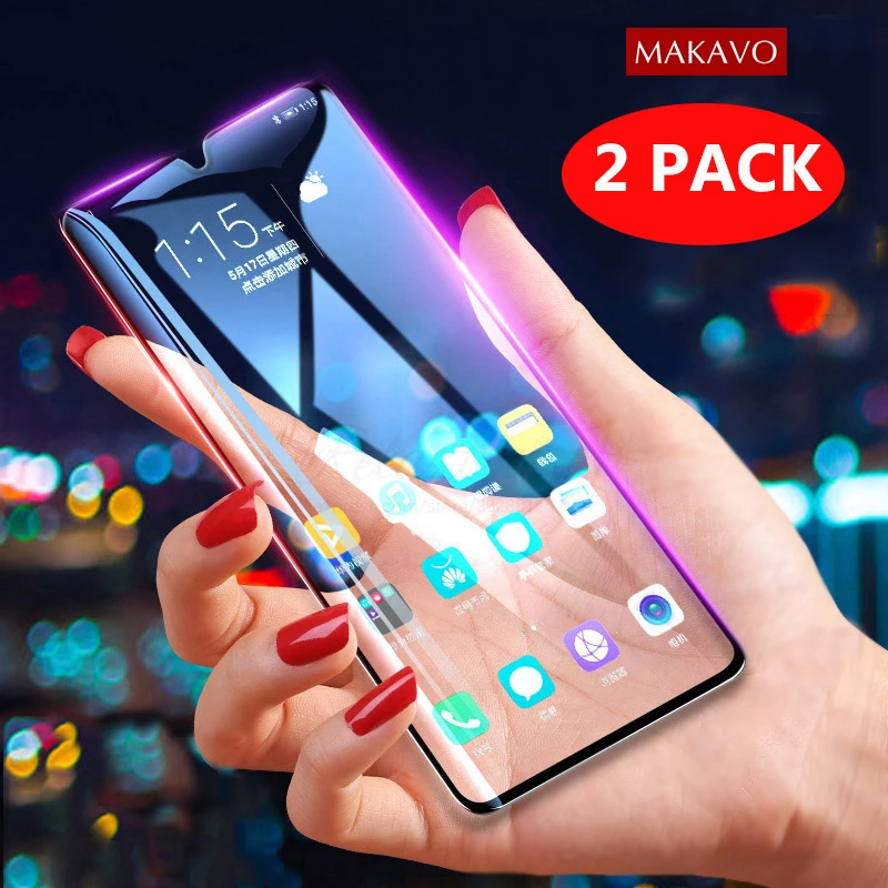 2 упаковки для Samsung Galaxy A50 закаленное стекло 9H взрывозащищенная защитная пленка
