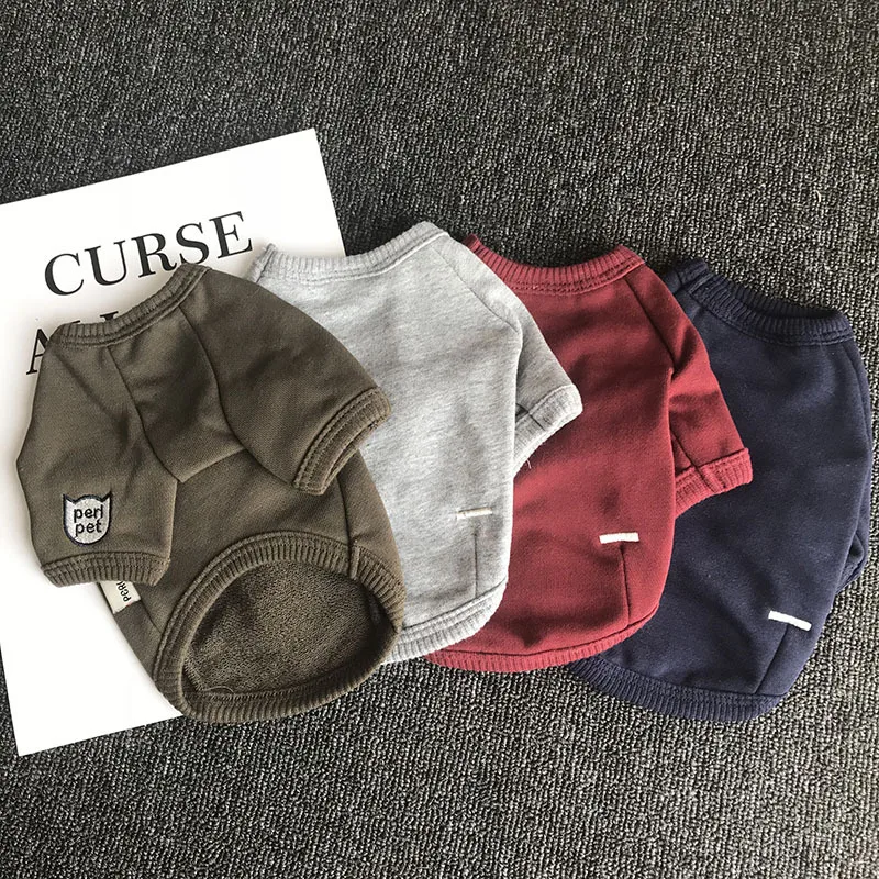 2018 Autumn Winter Dog Clothes for Small Dogs French Bulldog Cotton Coat Chihuahua Thick Warm Jacket Puppy Pet Apparel | Дом и сад