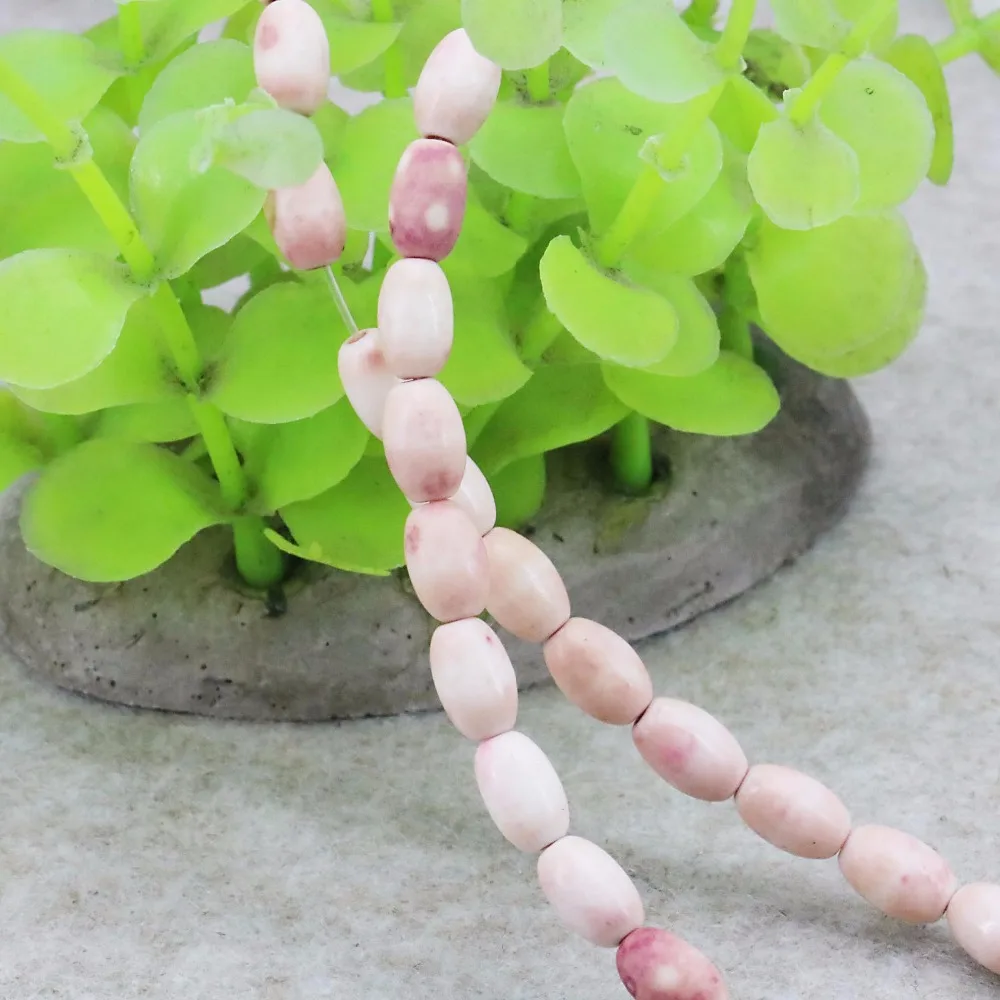 Special Offer Multicolor Pink Bucket Loose DIY Beads Semi-precious Riverstones Rain Flower Rainbow Stone Jewelry making 6x8mm |