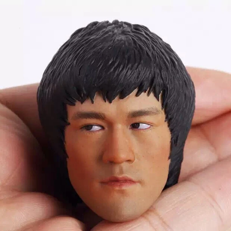 Коллекция 1/6 года искусственная мультяшная фигурка кунг фу голова Брюса Ли