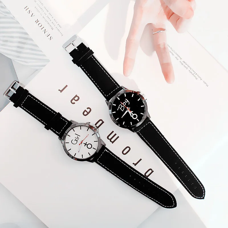 

Chic Couple Watches Pair Clock Men's Watch Fashion Casual Women's Quartz Wristwatches Gifts for Boy Lover's Watch reloj mujer