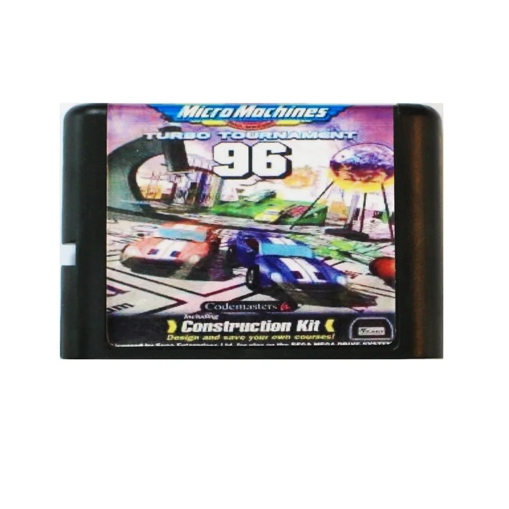 Микро машин Turbo Tournament'S 96 16 бит MD карточная игра для Sega игры SEGA Mega Drive Genesis|16 bit|md game16