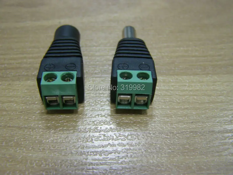 100 парт/лот комплект продажа женский и мужской разъем постоянного тока