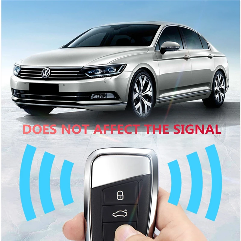 Замшевый Меховой чехол для ключей автомобиля Smart Volkswagen VW Tiguan MK2 Magotan Passat B6 B8 CC 2017