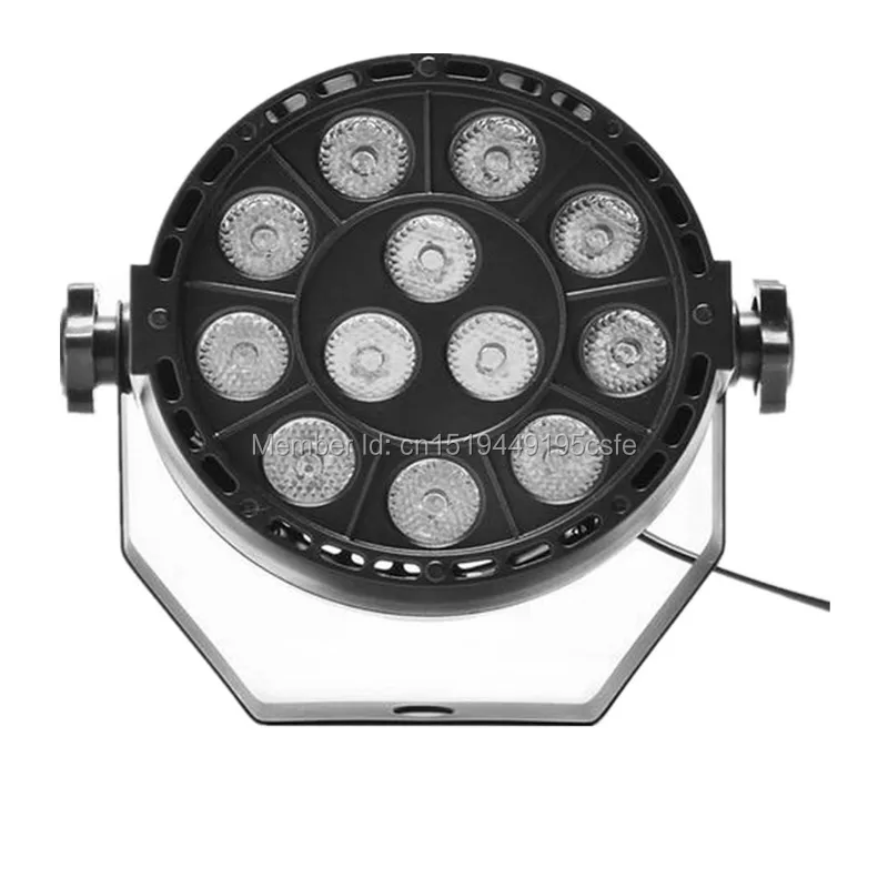 DJ диско проектор RGB 3в1 LED плоский портативный мини сценический прожектор 12