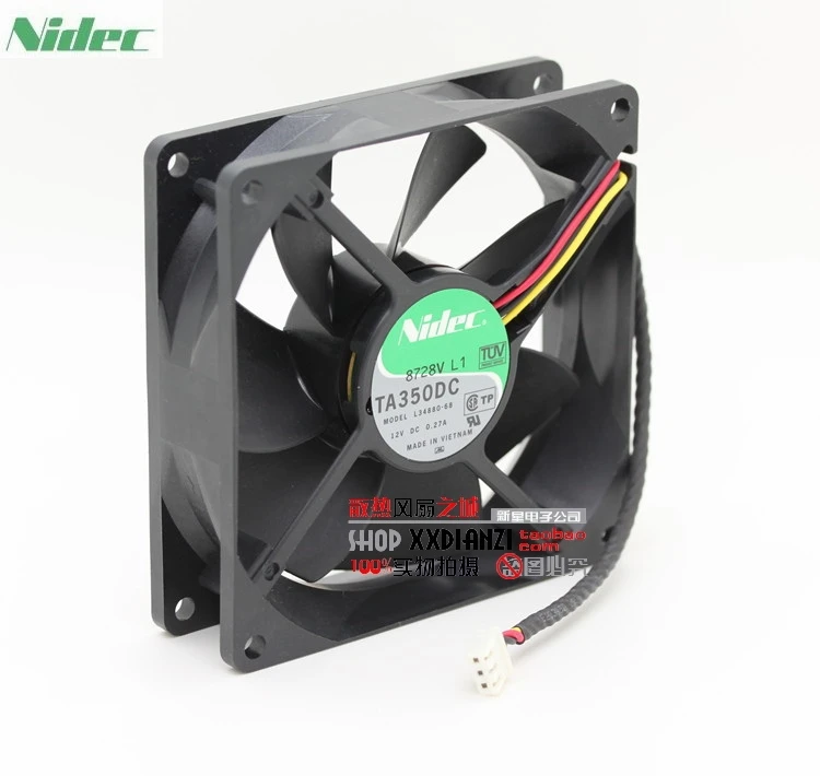 

For Nidec TA350DC L34880-68 9025 12V 0.27A CPU chassis cooling fan air volume
