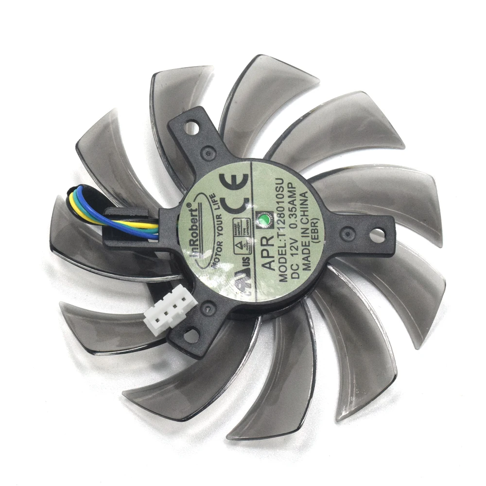 Кулер 75 мм T128010SU FD7010H12S 4pin DC12V вентилятор для Gigabyte Radeon HD 7970 R9 280X GTX670 /GTX780 /570 980ti g1